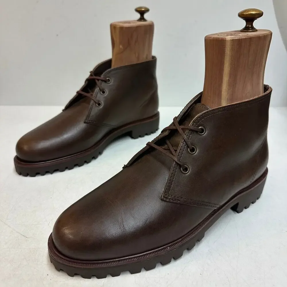 NWOT 1993 Polo Ralph Lauren Sportsman Chukka Boots NOS RARE Lug Sole MiUSA 8 D